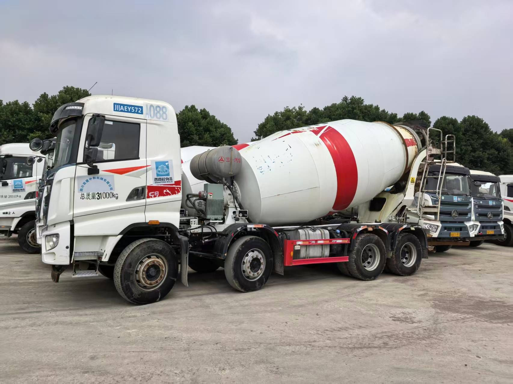 10 square, 12 square, Cement truck, mixer truck, tanker truck